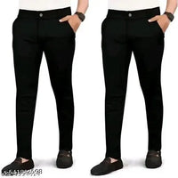 Cotton Blend Trouser for Men Pack of 2